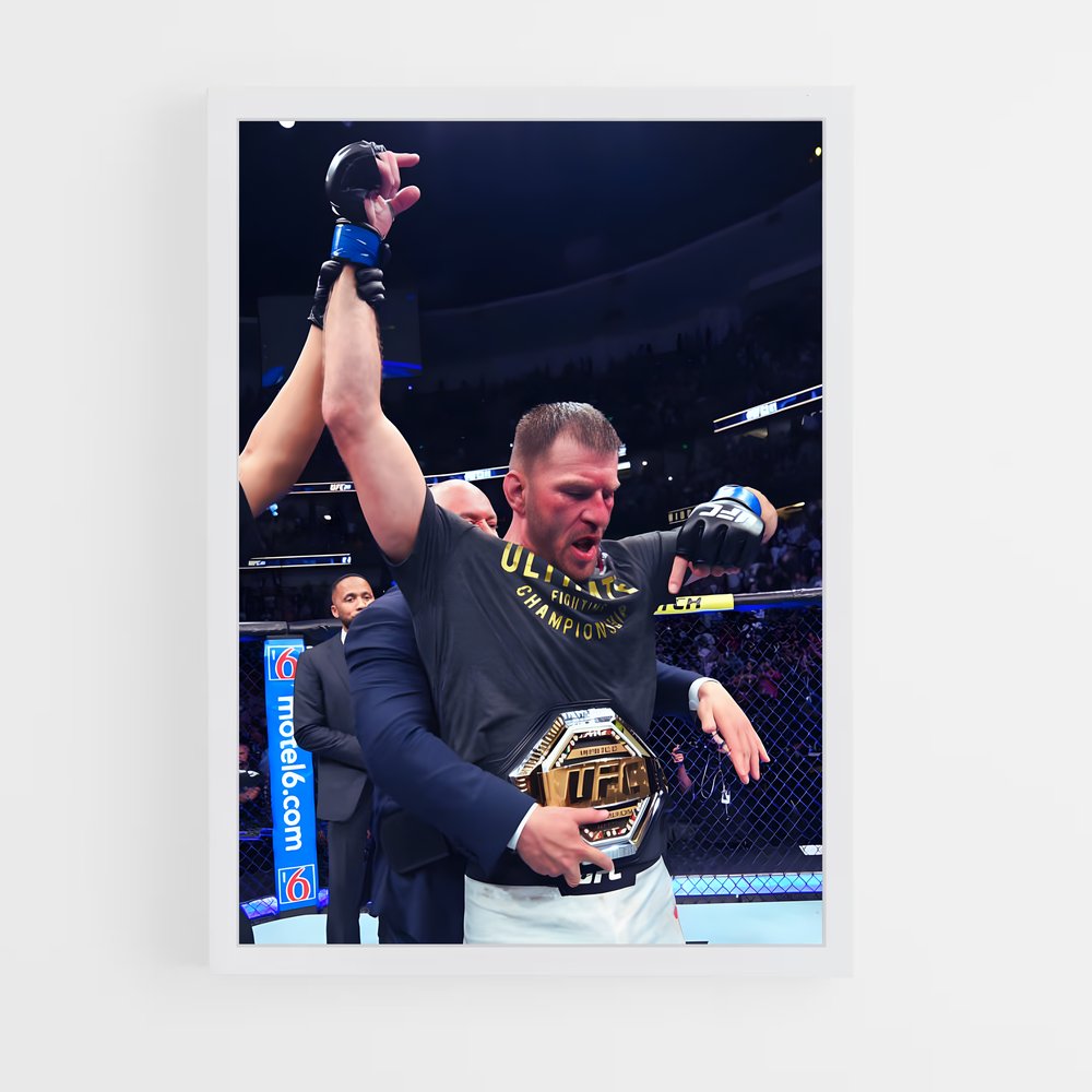 Poster Golden Champion – affiche MMA (vue 3)
